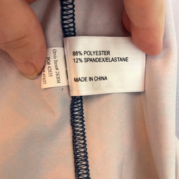 Orvis Womens Osprey Sun Protection XL Ethnic Aztec Long Sleeve Shirt Blue Pink - Picture 9 of 9